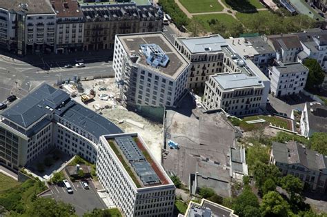 Luftaufnahme Wiesbaden Baustelle Zum Neubau Eines Wohnhauses Quartier