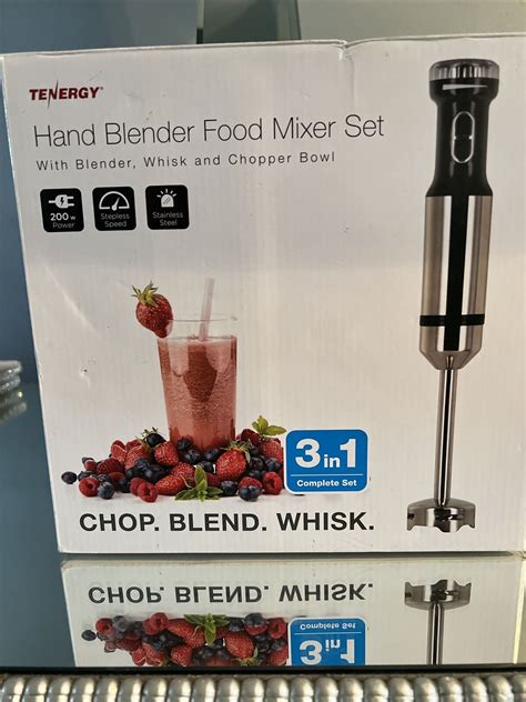 Tenergy Blender Hand Mixer Food Blender Mixer Set Whisk Chopper Bowl