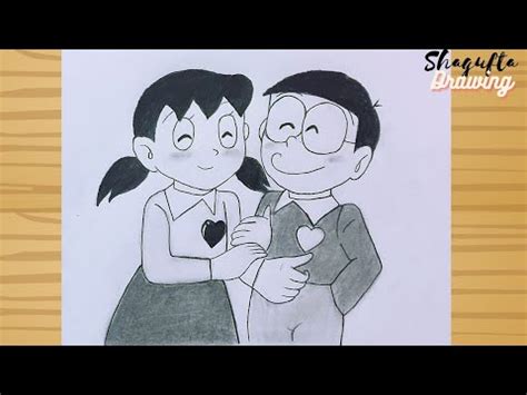 Nobita And Shizuka Sketch