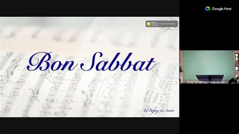 Culte D Adoration Sabbat F Vrier Youtube