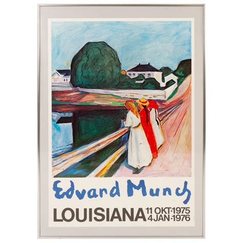 Original Vintage Edvard Munch Exhibition Poster 1970s At 1stDibs