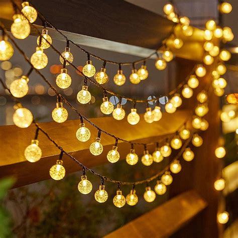 Qoosea 38FT Solar String Lights for Outside, Waterproof LED Patio ...