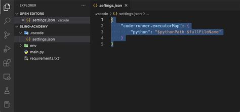 How To Use Code Runner In Python Virtual Environments Sling Academy