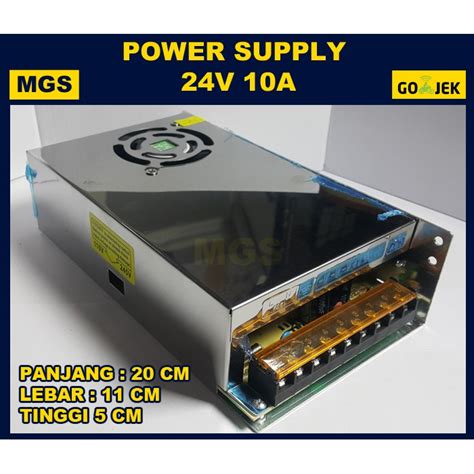 Jual Power Supply Switching 24V 10A Indonesia Shopee Indonesia