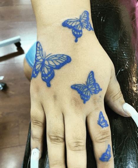 Best 21 Blue Butterfly Tattoo Ideas For Women 91tattoos