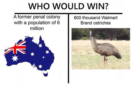 The Great Emu War was better than the Vietnam War - Meme by ...