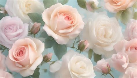 Premium Ai Image Summer Blossoming Delicate Roses On Blooming Flowers