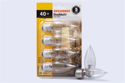 Sylvania Incandescent Doublelife Torpedo Tip Decor B10 Medium Screw