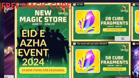 Eid E Azha Event Free Magic Cube Garena Free Fire Update Youtube