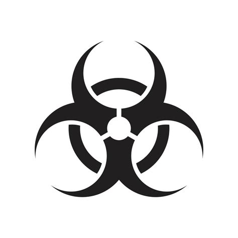 Biohazard symbol, sign of biological threat alert 22047208 Vector Art ...