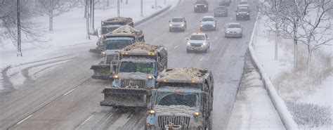 Looking For High Quality Picture Of Snow Plows In Formation Driving