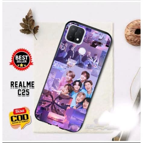 PRIA Case Realme C25 Casing Hp Army Motif BTS Kpop Aesthetic Custom