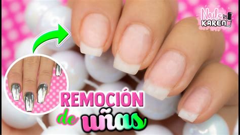 CÓMO REMOVER UÑAS ACRÍLICAS Rápido YouTube