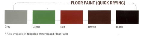 Nippon Water Based Floor Paint Colours - Paints