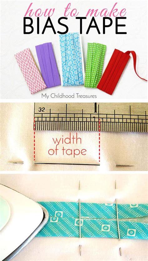 How To Make Bias Tape Bias Binding The Best Way Treasurie Make