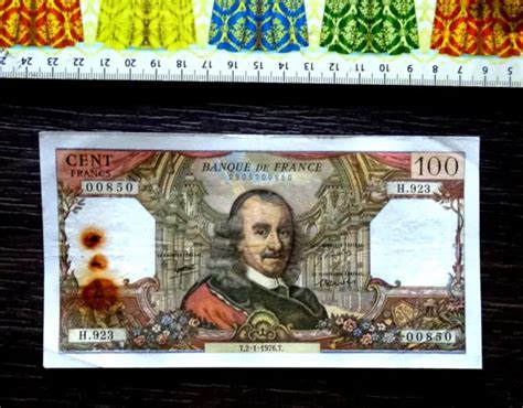 FR BILLET DE Banque 100 Francs Corneille Année 1976 EUR 4 80