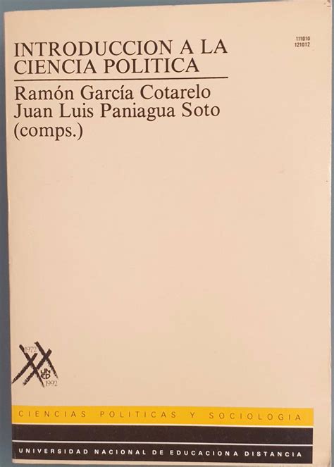 Introducción a la ciencia política de García Cotarelo Ramón Paniagua