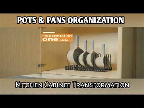 Pots And Pans Organizer For Cabinet Ordora Tier Pot Rack With Diy