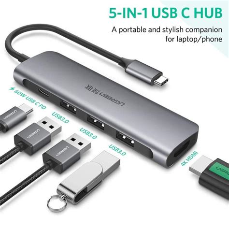 B Ng Gi C P Chuy N I In Usb Type C Sang Hdmi Hub Usb Ugreen