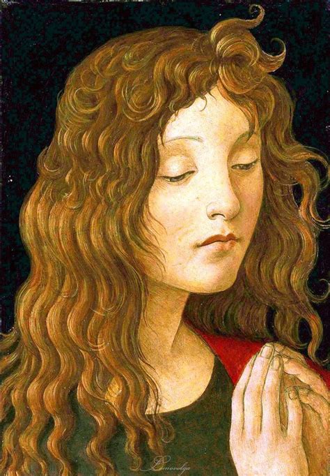 Saint John The Baptist Detail Sandro Botticelli