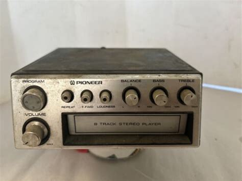 Vintage Pioneer TP 727 Automobile 8 Track Stereo Player UNTESTED Serial