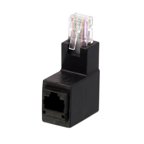 Right Angled Unshielded Rj 45 Adapter Up From Lindy Uk