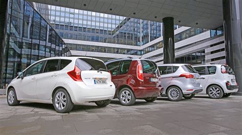 Nissan Note vs Citroën C3 Ford B Max Skoda Roomster