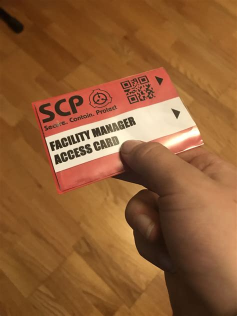 Facility Manager Card! : r/SCP