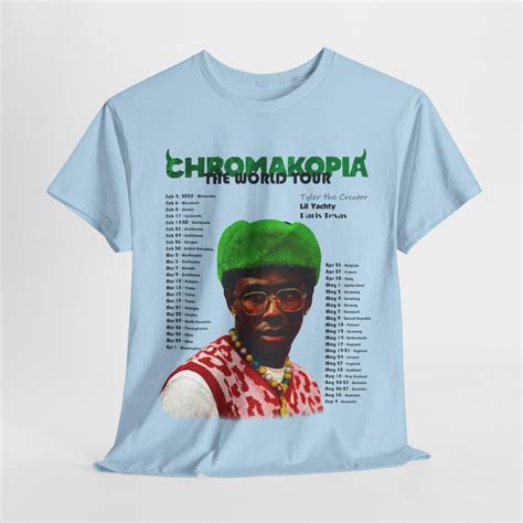 Chromakopia Tour 2025 Tshirt Tyler The Creator Hip Hop Graphic Tee Gift