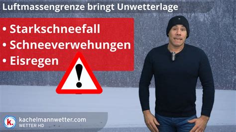 Update Unwetterlage Durch Starkschneefall Eisregen Und