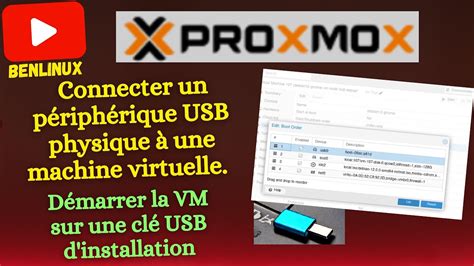 Proxmox Connecter Une Cl Usb Physique Et L Utiliser Dans Une Machine