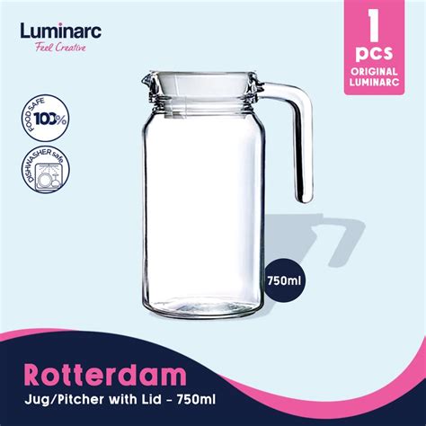 Jual Luminarc Teko Jug Pitcher Rotterdam With Lid Ml Pc Shopee