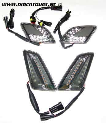 Blinker Set Vorne Hinten MOTO NOSTRA Dynamisches LED Lauflicht