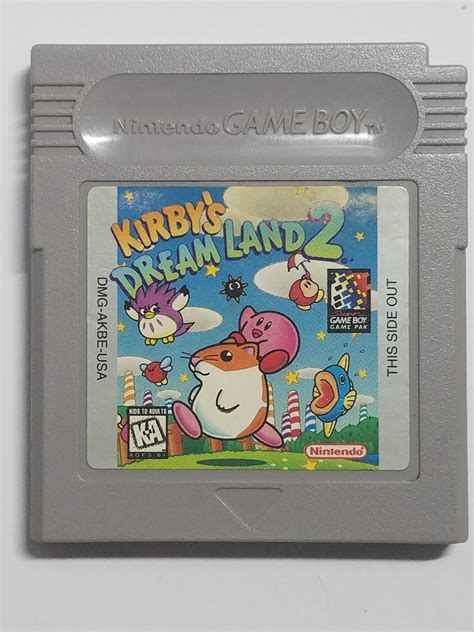 Kirbys Dream Land 2 Game Original Nintendo Game Boy Gb Cartridge Authentic Etsy