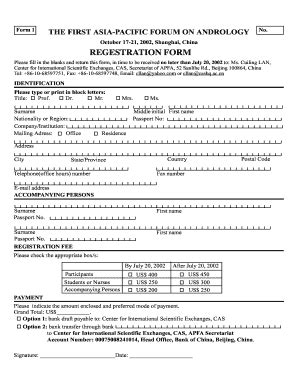 Fillable Online Crb Regestration Form Fax Email Print Pdffiller