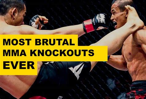 The 5 Most Brutal Mma Knockouts Ever Go To Mma