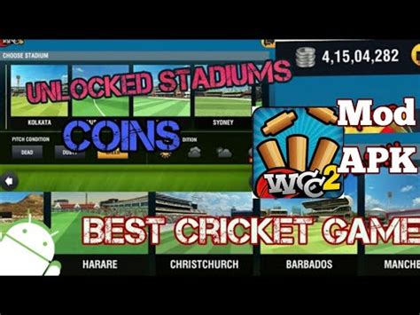 Wcc Everything Unlocked Apk Stadiums Coins Best Cricket Game