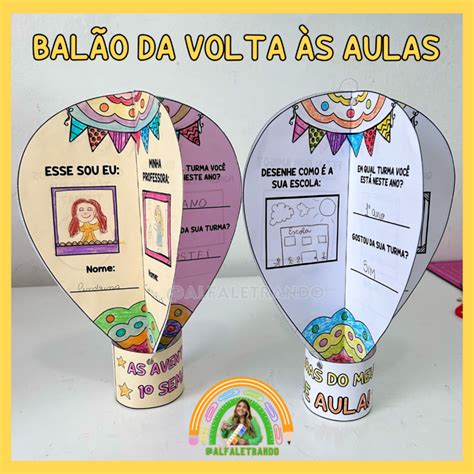 BALÃO DA VOLTA ÀS AULAS Lojinha Alfaletrando Andressa Marchioti