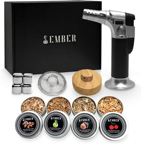 Amazon Ember Cocktail Smoker Kit With Torch Four Kinds Of Wood