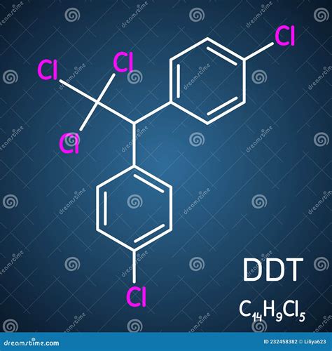 Mol Cula Ddt Diclorodifeniltricloroetano Um Inseticida Organoclorado