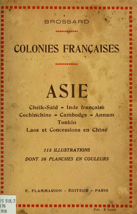 Asie Cheik Saïd Inde française Cochinchine Cambodge Annam Tonkin