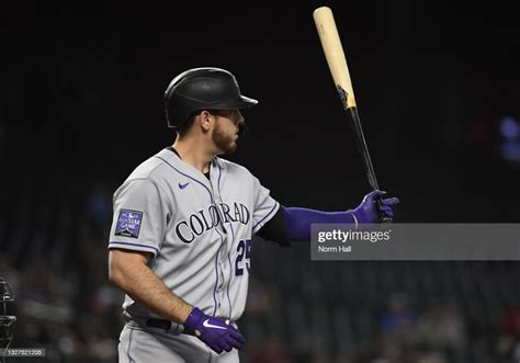 Cj Cron Of The Colorado Rockies Gets Ready In The Batters Box Against