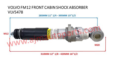 VOLVO FM12 VERSION 1 FRONT CABIN SHOCK ABSORBER 1075478 AJM AUTO