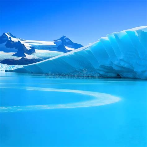 Large Icebergs Ai Generatet Stock Photo Image Of Heavy Antarctic