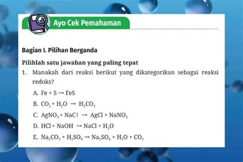 Bab 2 Elektrokimia Dan Reaksi Redoks Kunci Jawaban Kimia Kelas 12 SMA