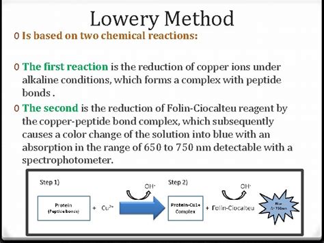 Quantitative Proteins Estimation By Lowry Method Importance Of