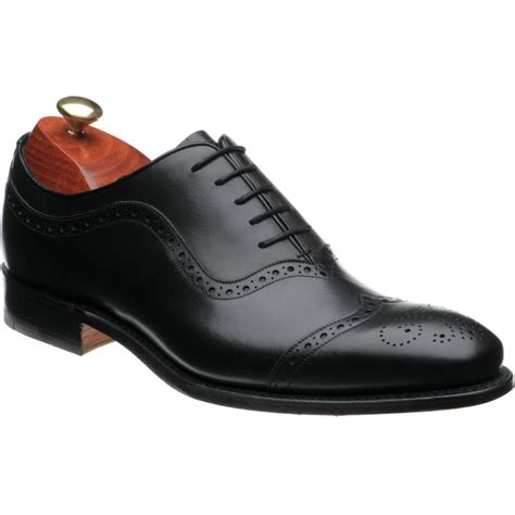 Barker Shoes Barker Handcrafted Jaywick Semi Brogues In Black Calf