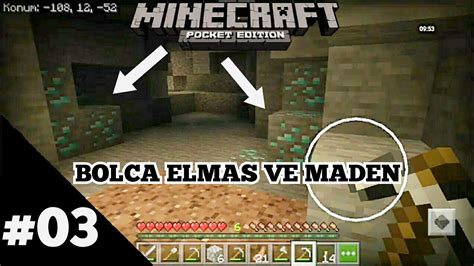 SONUNDA MADENE GİRDİK MİNECRAFT PE TÜRKÇE SURVİVAL SERİSİ BÖLÜM 3