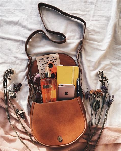 Leather Purse Essential Bag Hipster Aesthetic Instagram Creative