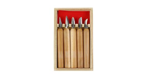 Home Living Michihamono Japanese Wood Carving Tool Set X5 Gouge Skew